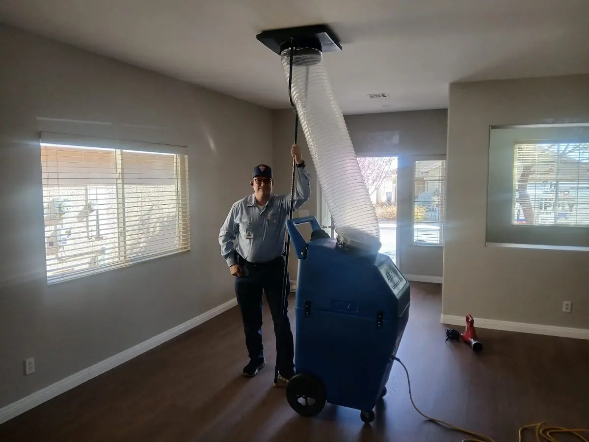 Professional Dryer Vent Cleaning work inside a Asbury Lake home